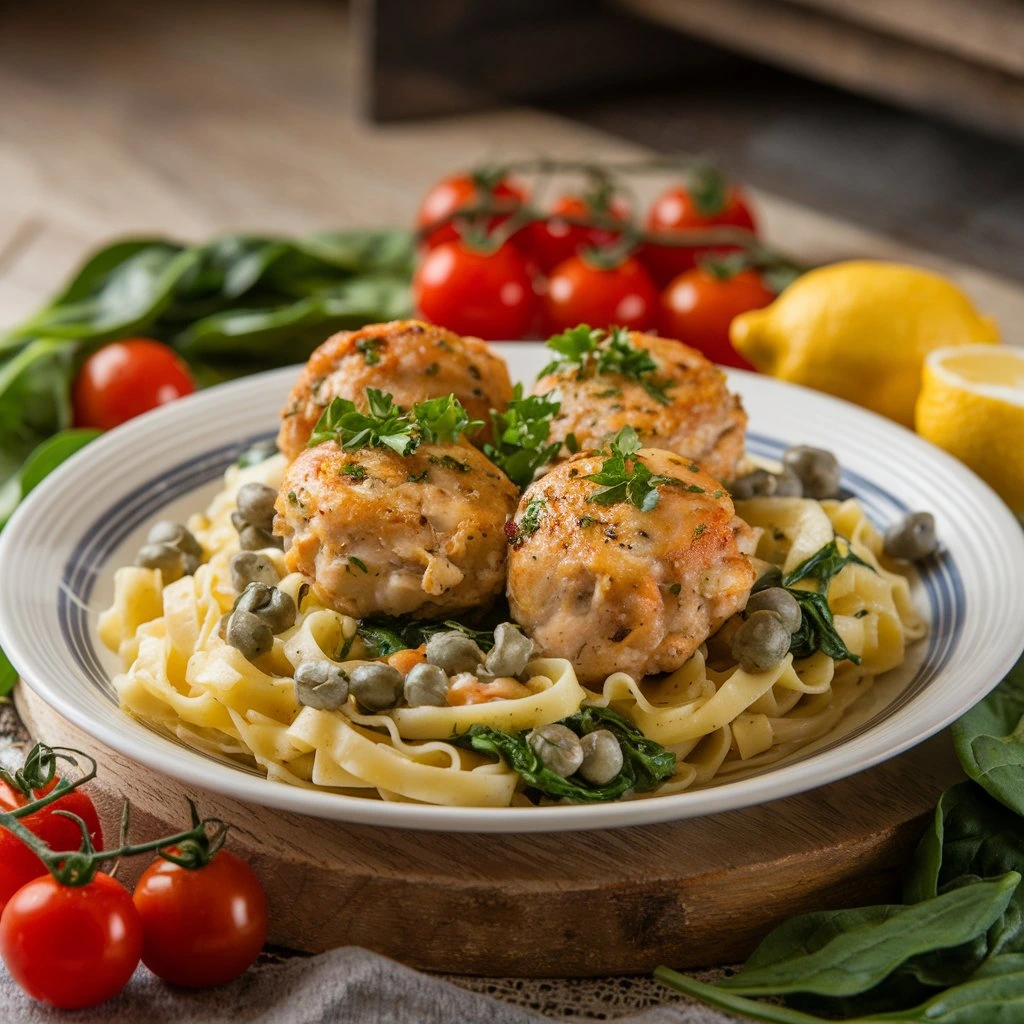 Tasty Chicken Piccata Meatballs Recipes for Dinner