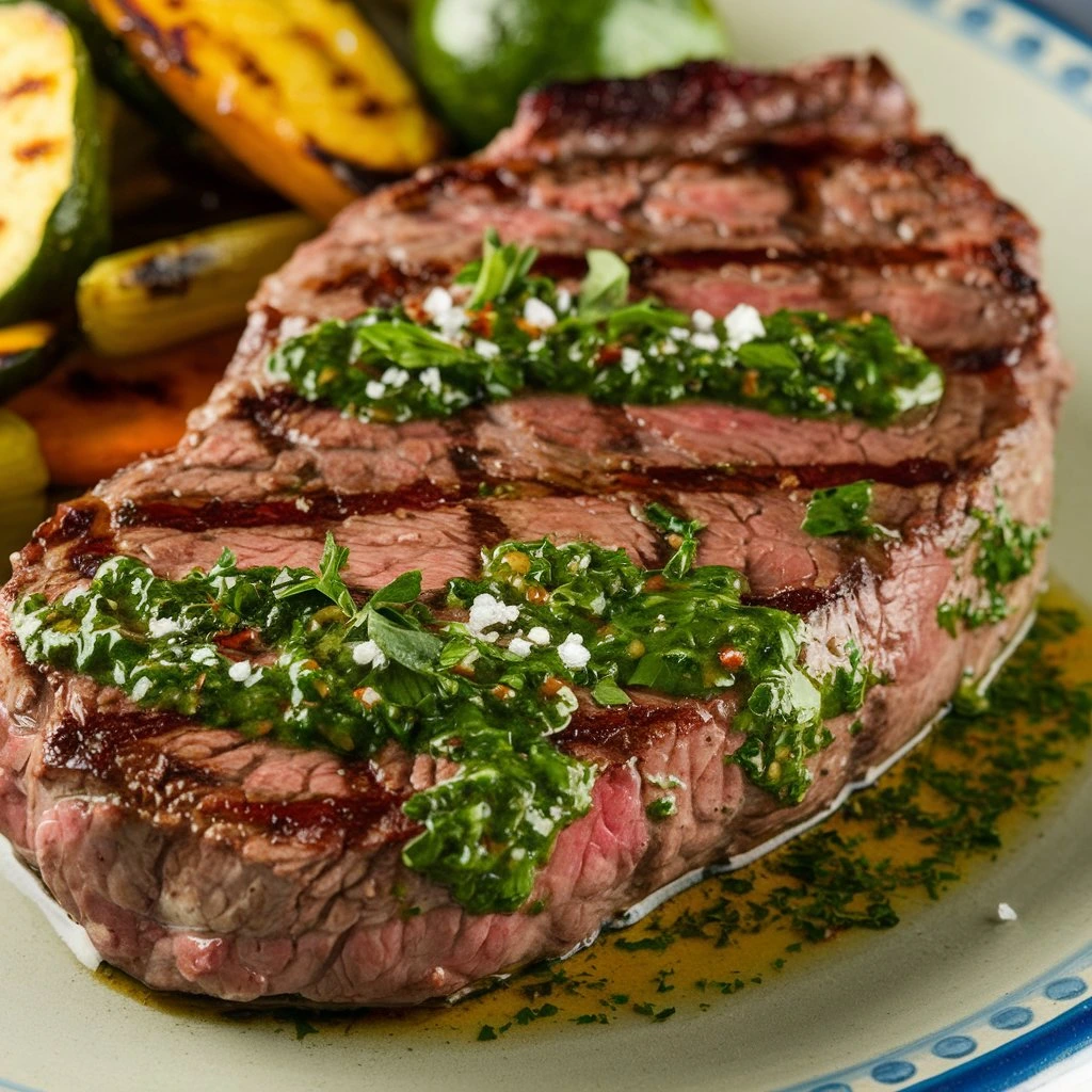 grilled chimichurri steak