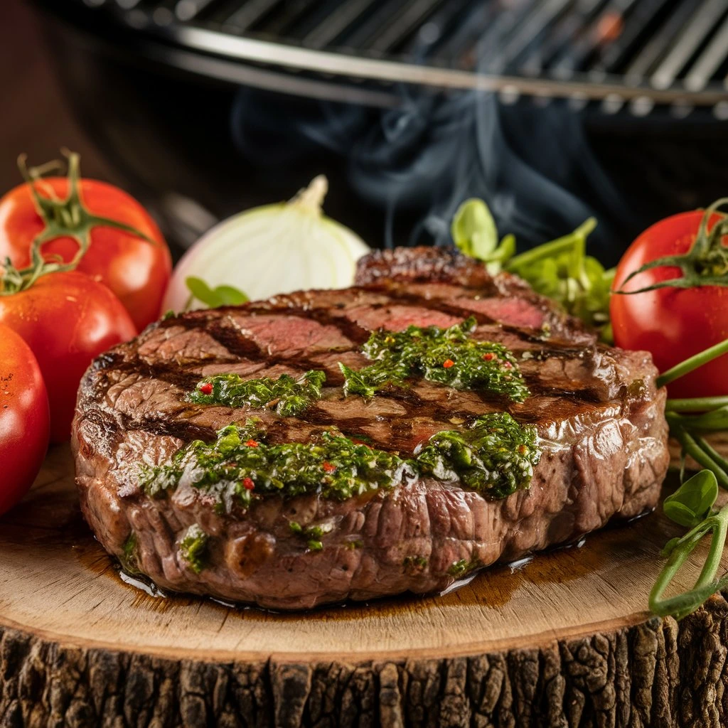 grilled chimichurri steak